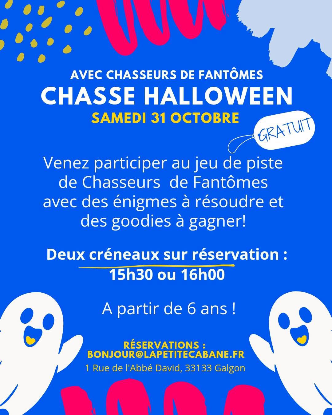 Chasse Halloween – Jeu de piste des chasseurs de fantômes