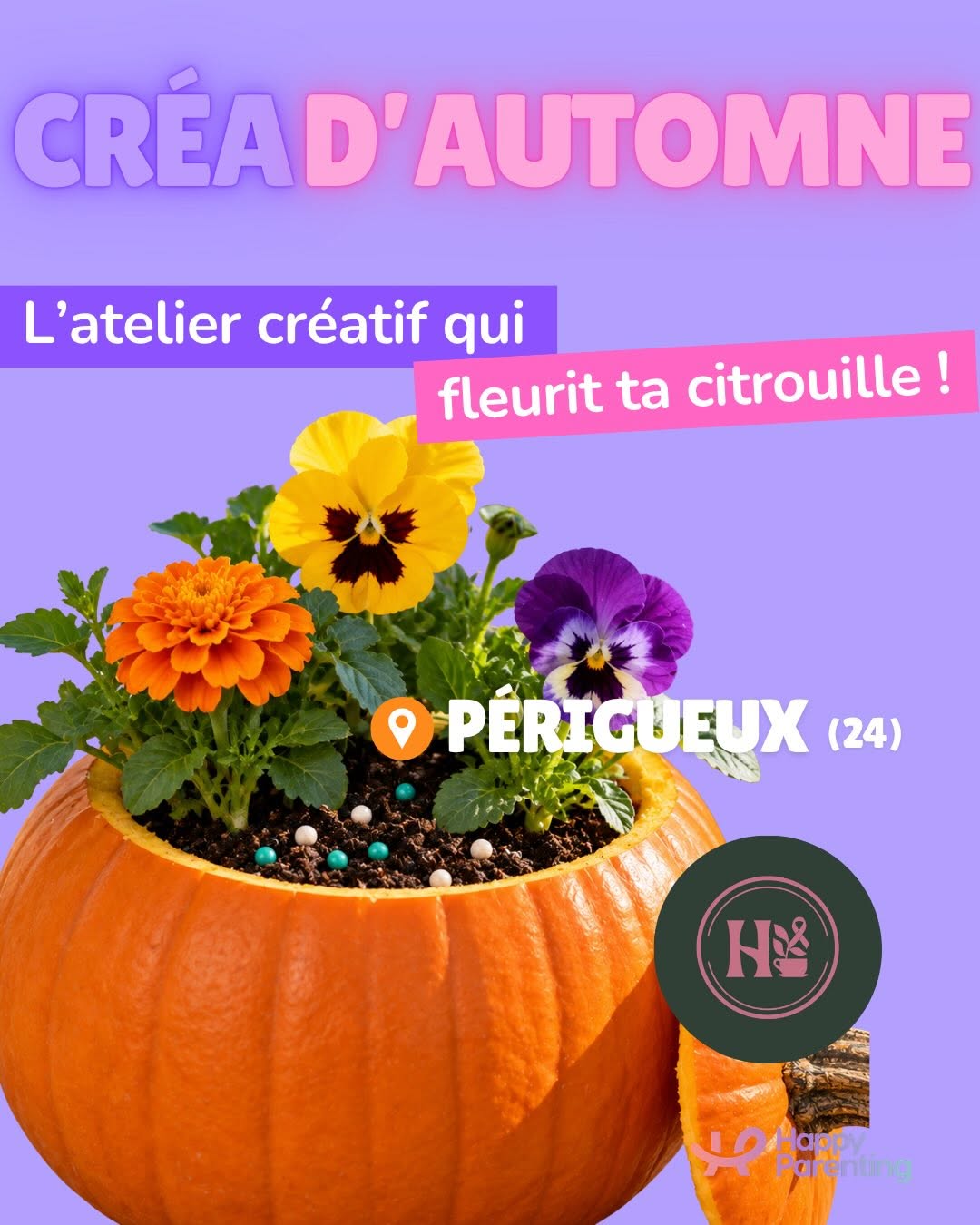 Créa d'automne - Heydi café fleurs