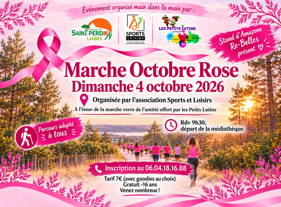 Marche Octobre rose à St Perdon