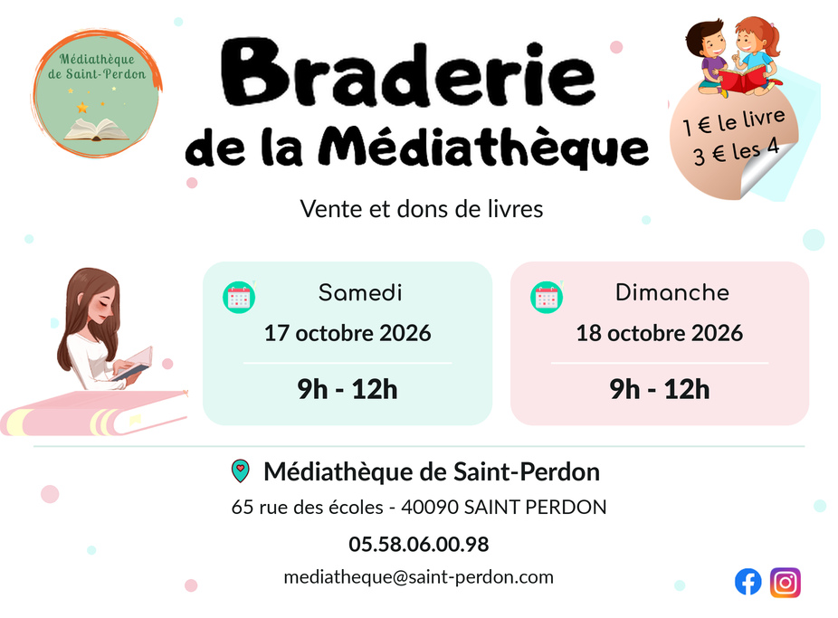 Braderie de la médiathèque