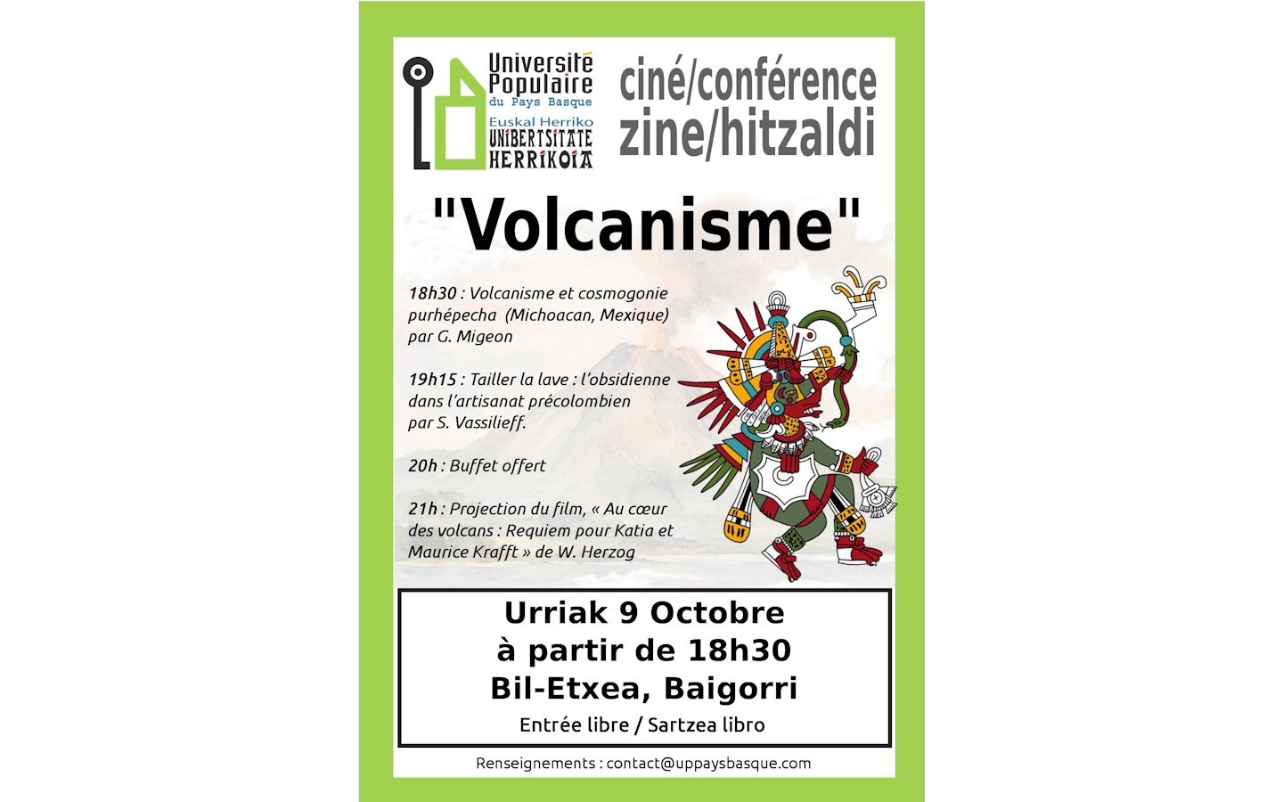Ciné-conférence : Volcanisme