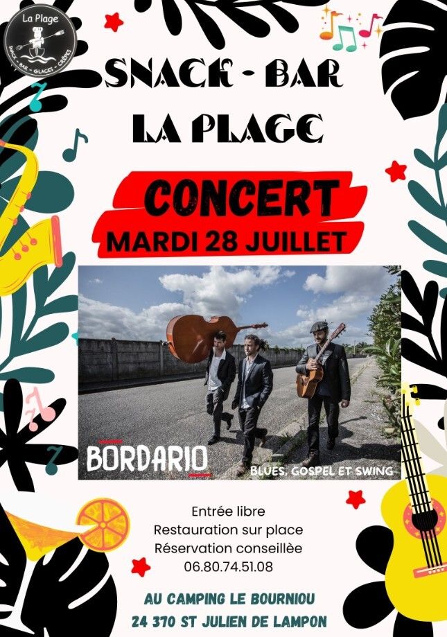 Concert au snack-bar La Plage
