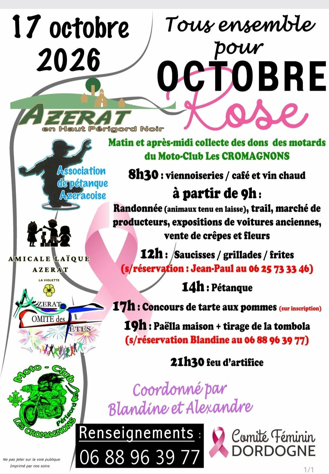 Octobre Rose à Azerat : une journée festive et solidaire