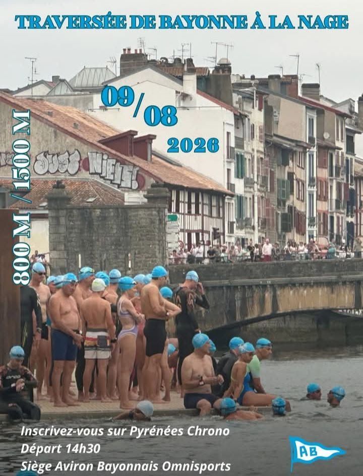 La traversée de Bayonne à la nage