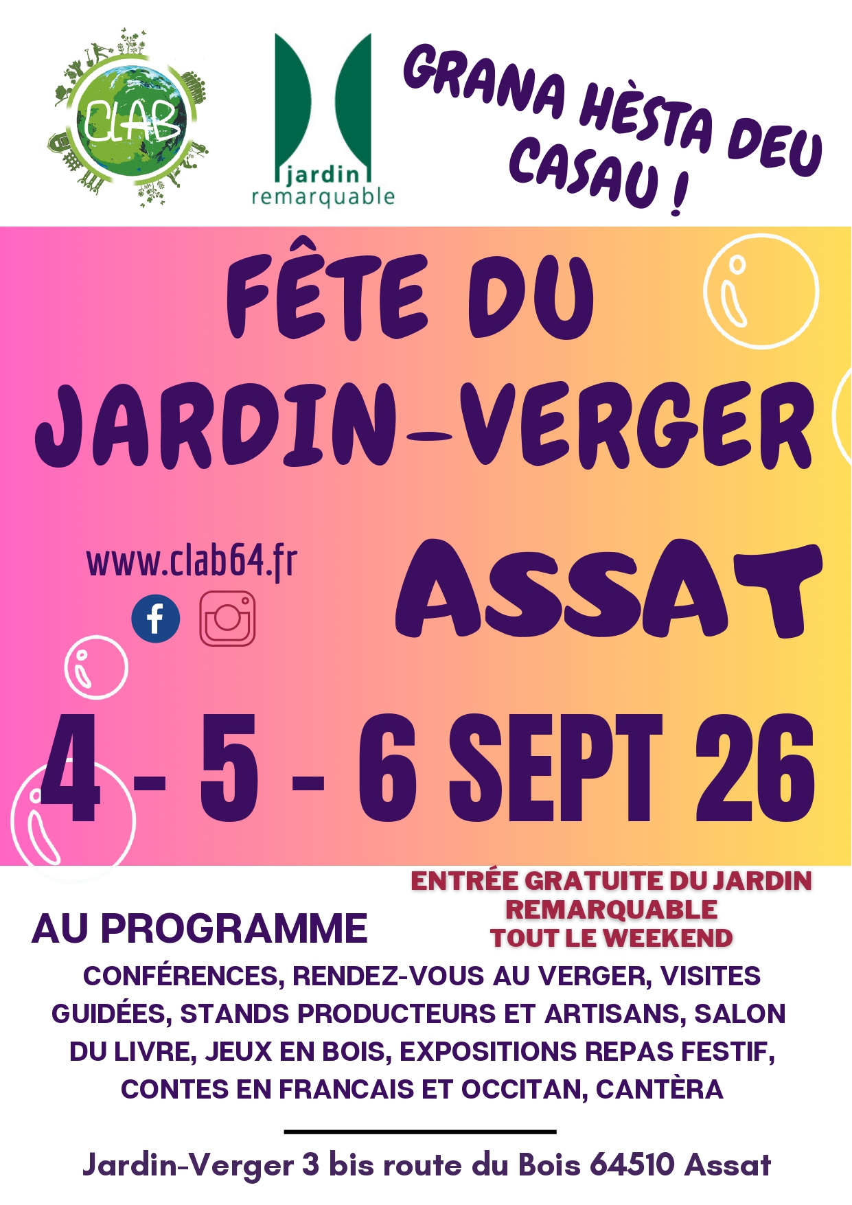 Fête du Jardin-verger Conservatoire