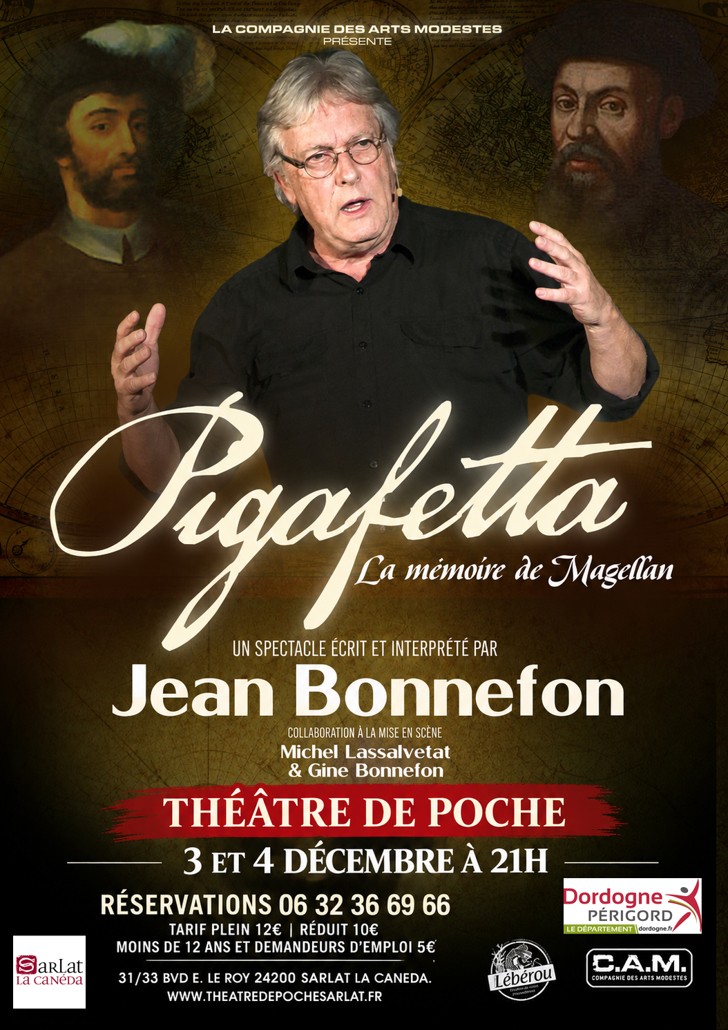 Théâtre de poche : "PIGAFETTA - LA MÉMOIRE DE MAGELLAN”