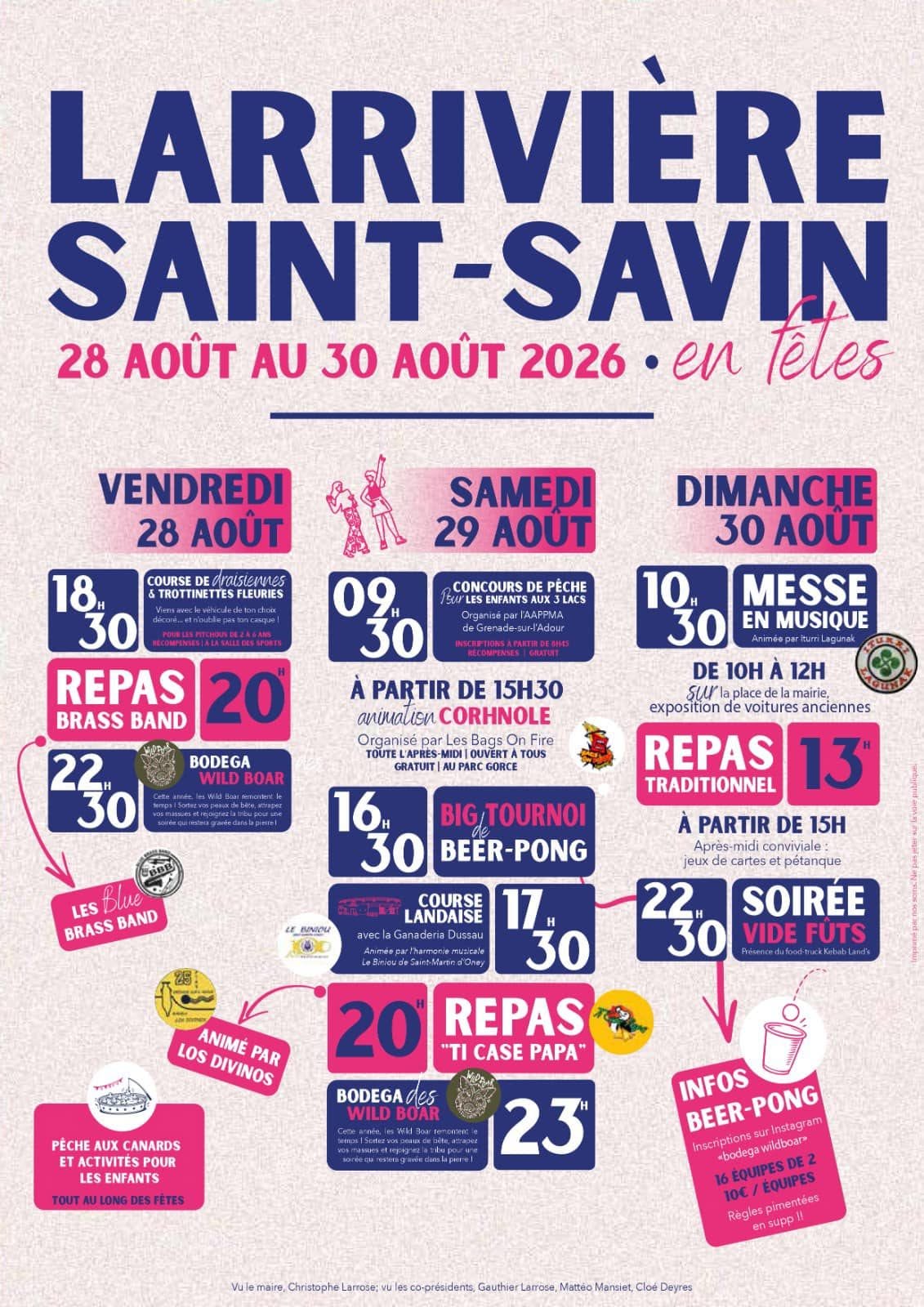 Fêtes de Larrivière-Saint-savin