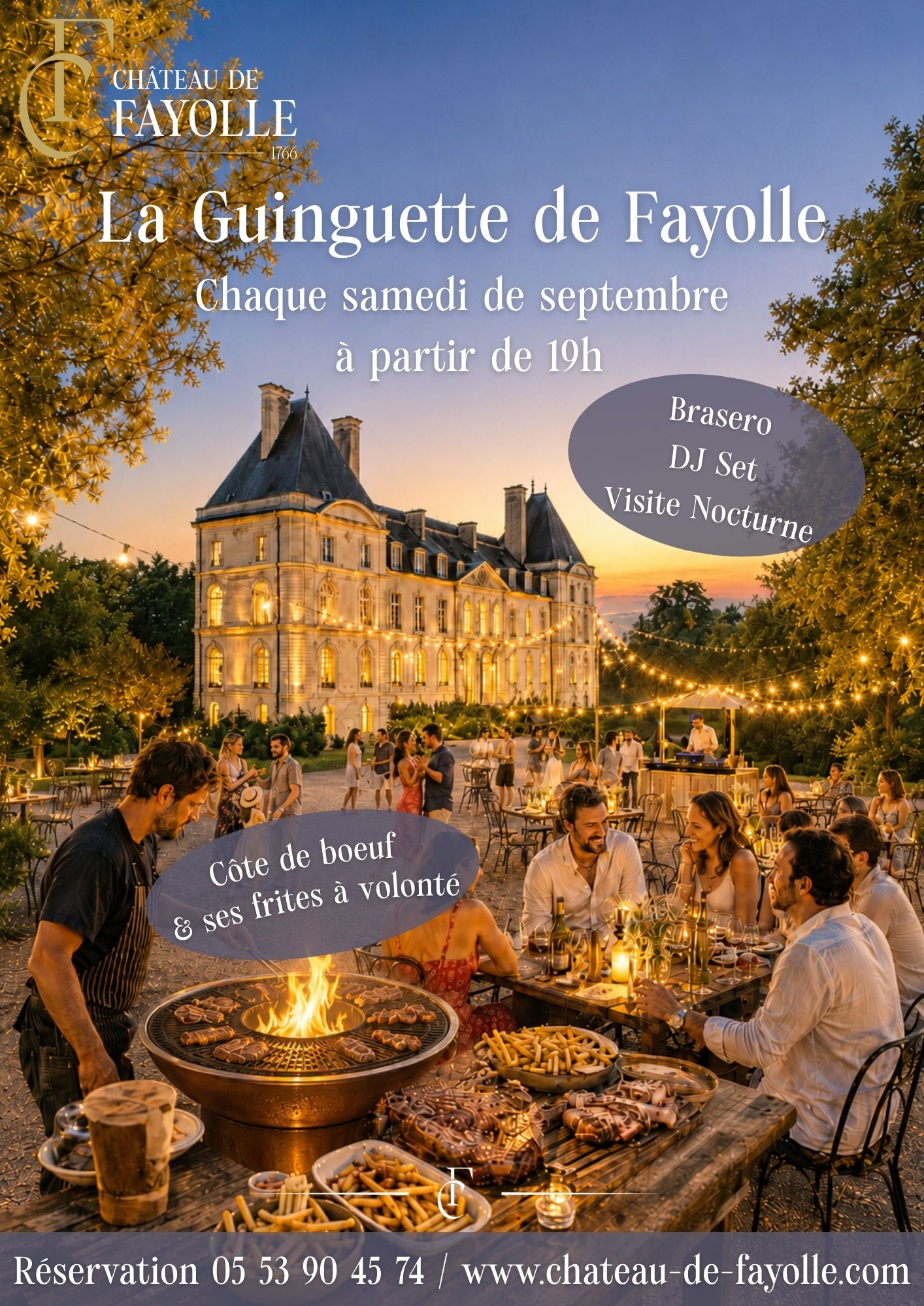 Guinguette au château de Fayolle