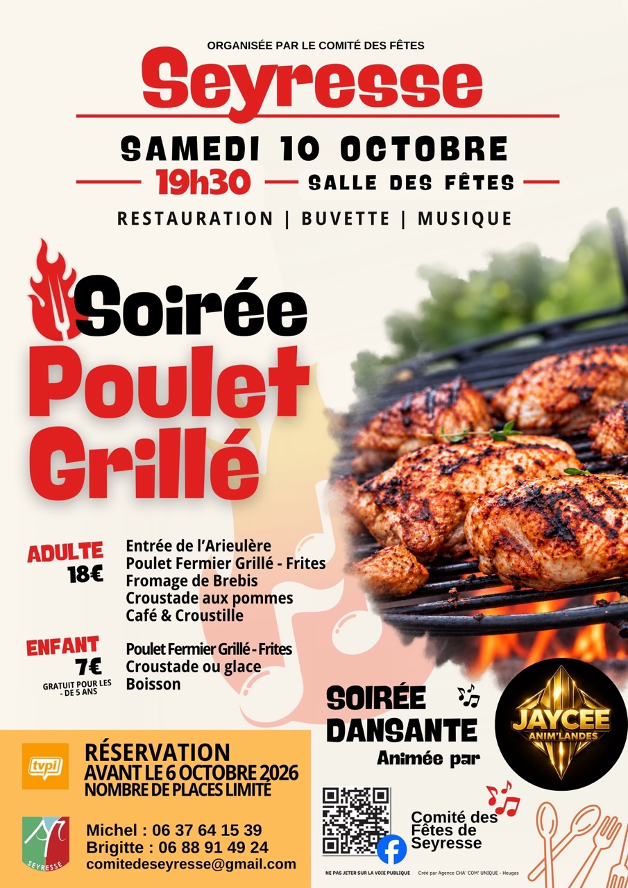 Soirée Poulets Grillés