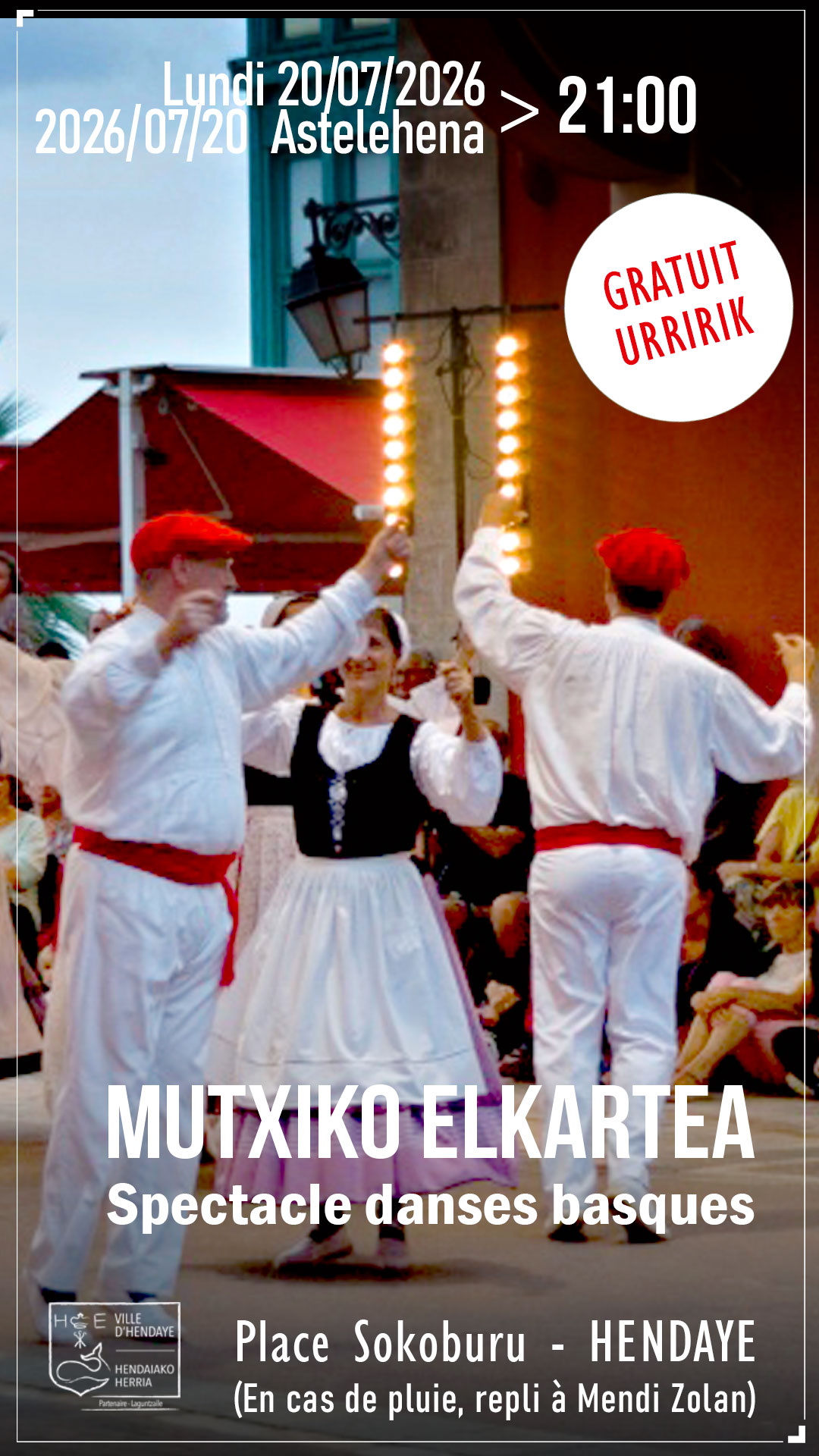 Spectacle de danses basques avec Mutxiko Elkartea
