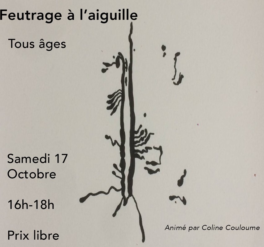 Atelier feutrage à l'aiguille