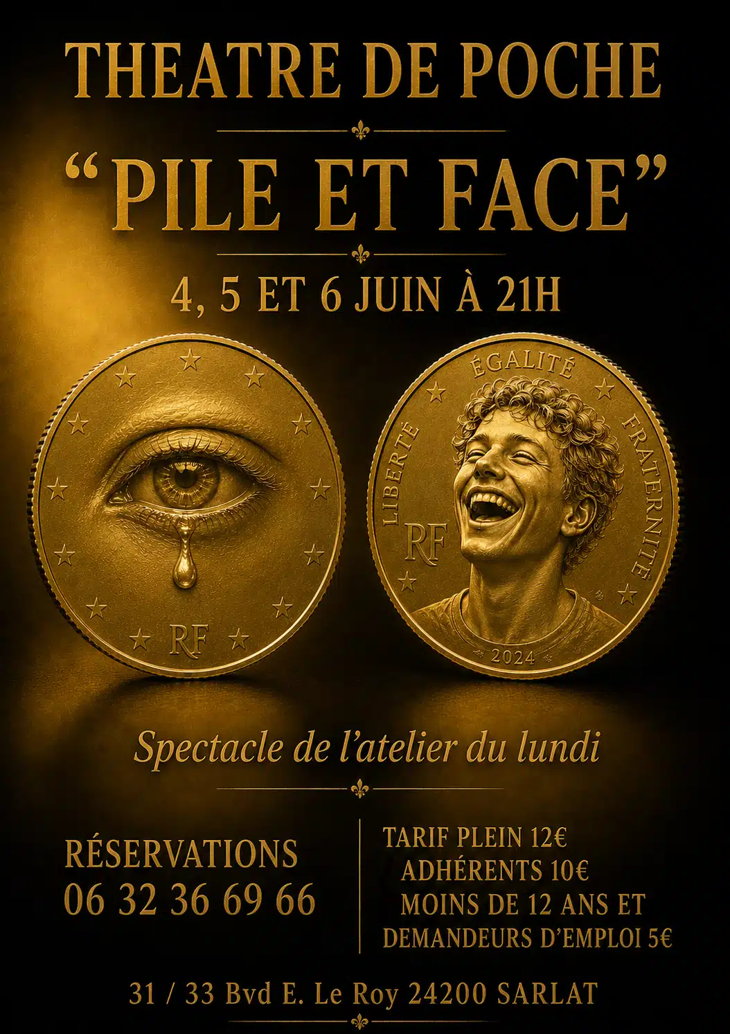 Théâtre de poche : "Pile et Face"