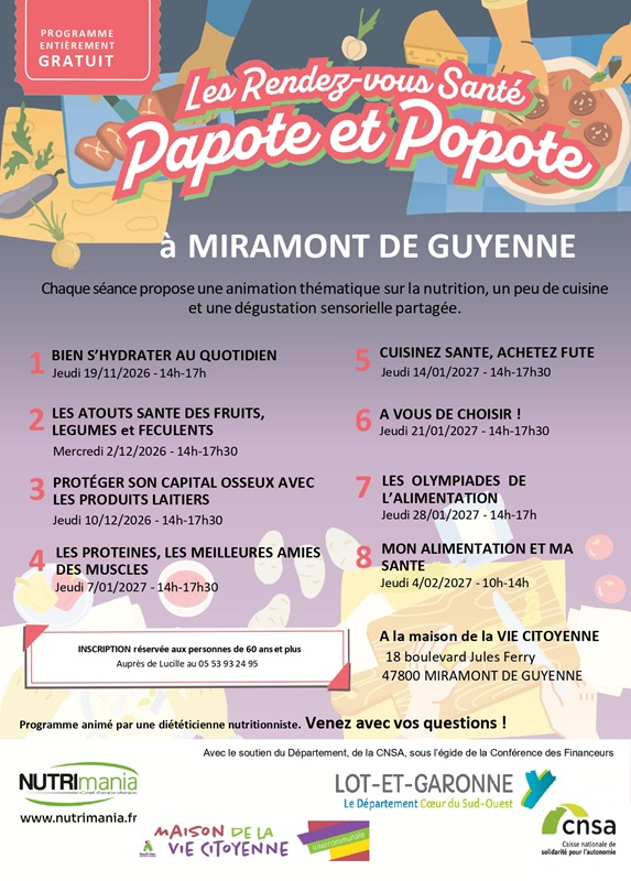 Les Rendez-vous Santé - Papote et Popote - Bien s'hydrater au quotidien