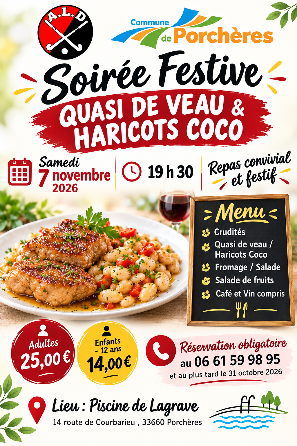Repas quasi de veau