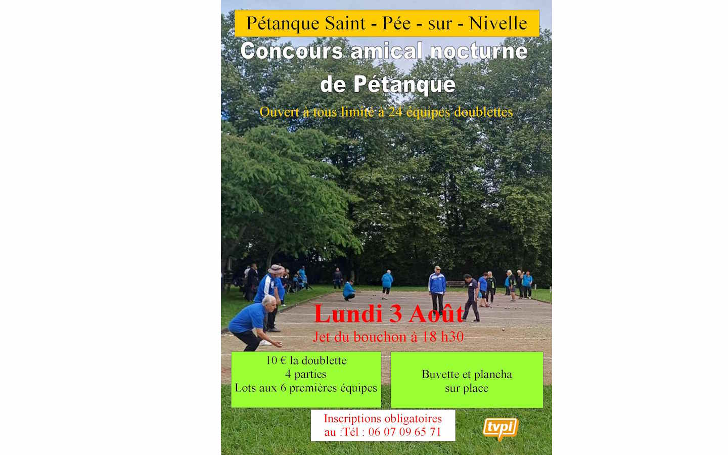 Concours amical nocturne de Pétanque