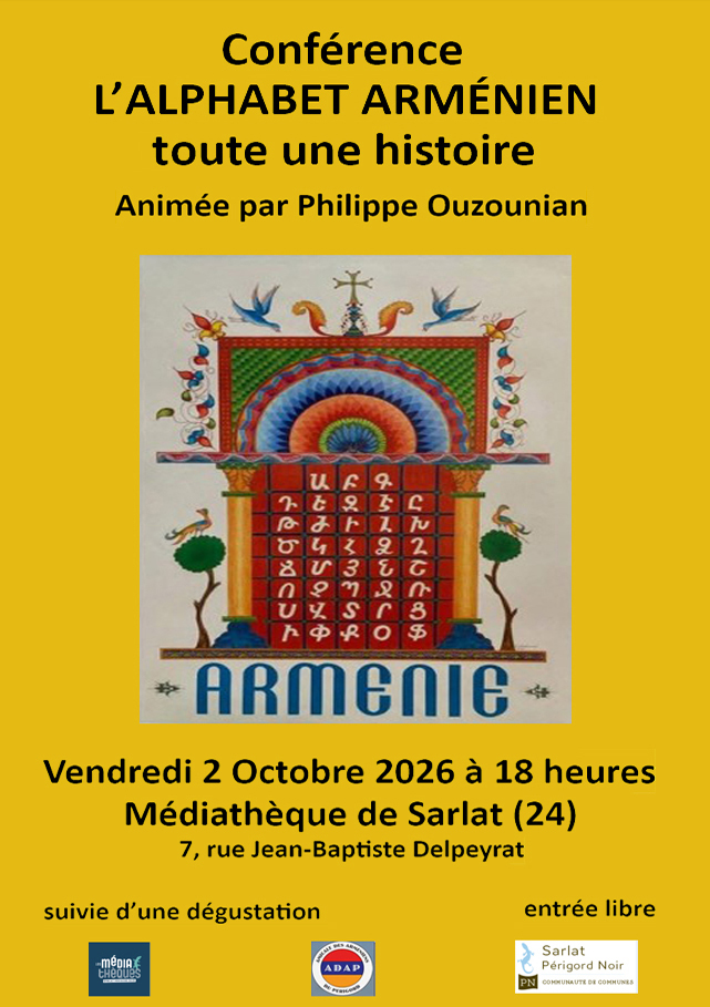 Conférence "L'alphabet Arménien toute une hist ...