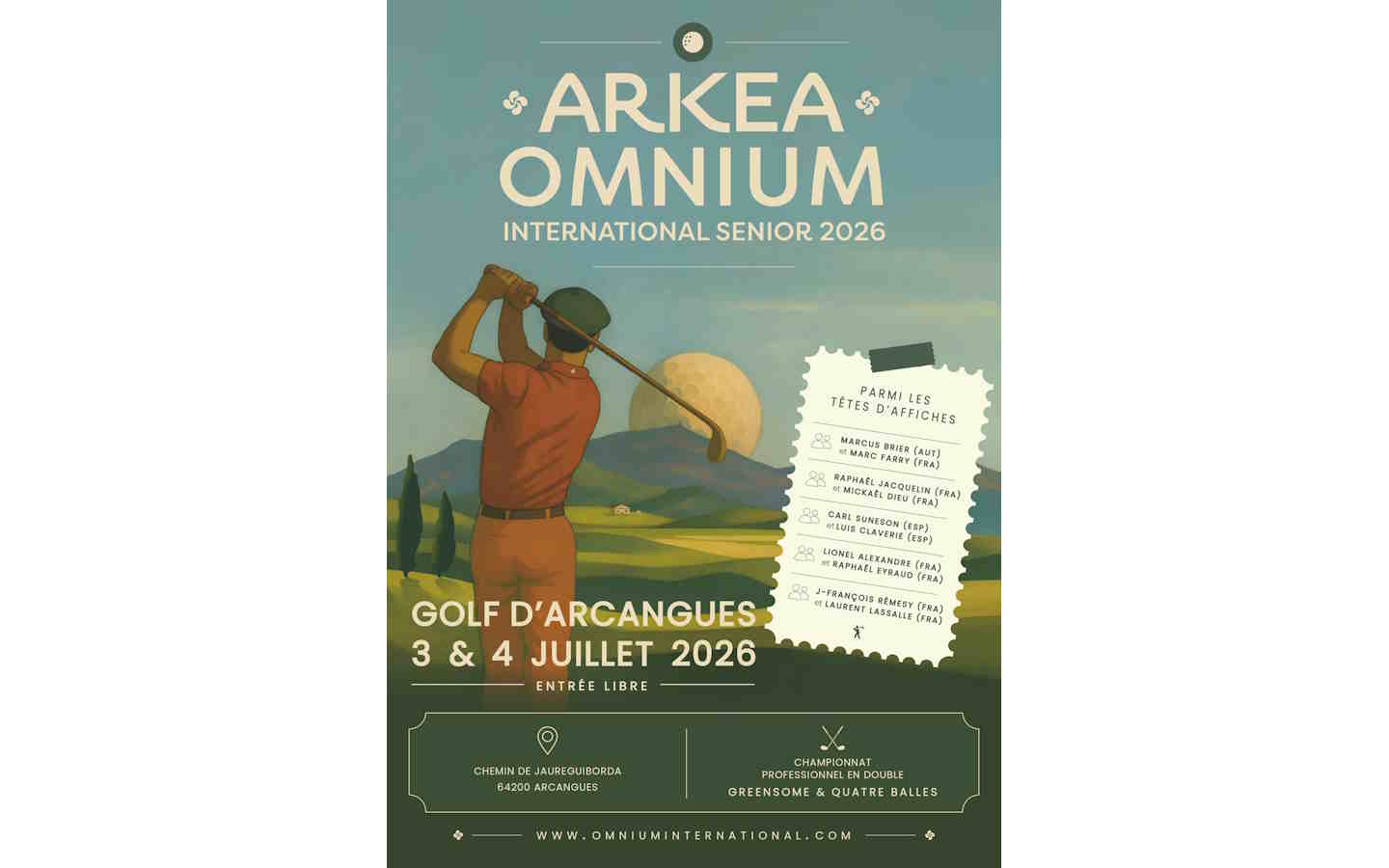 Compétition de golf : Arkea Omnium