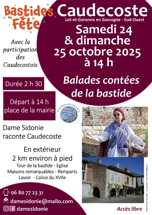 Balade contée de Caudecoste pour Bastides en Fête