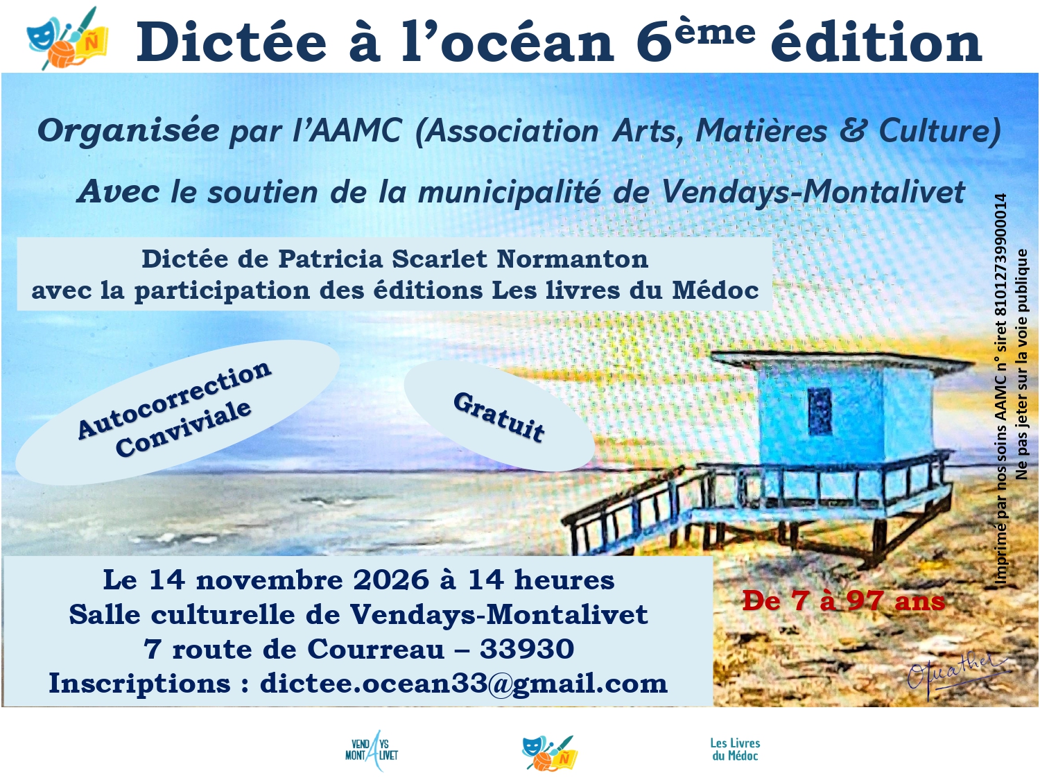 Dictée à l0céan. 6ème édition