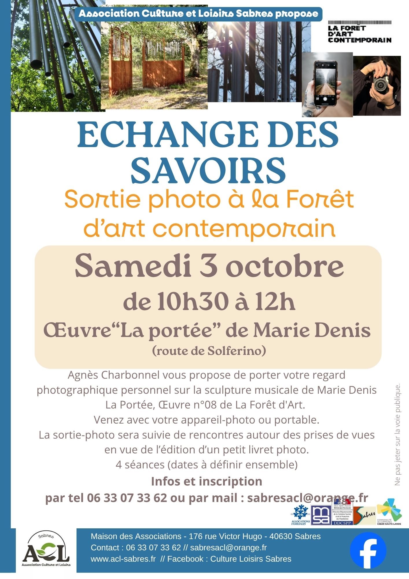 Sortie photo à la Foret d'art contemporain