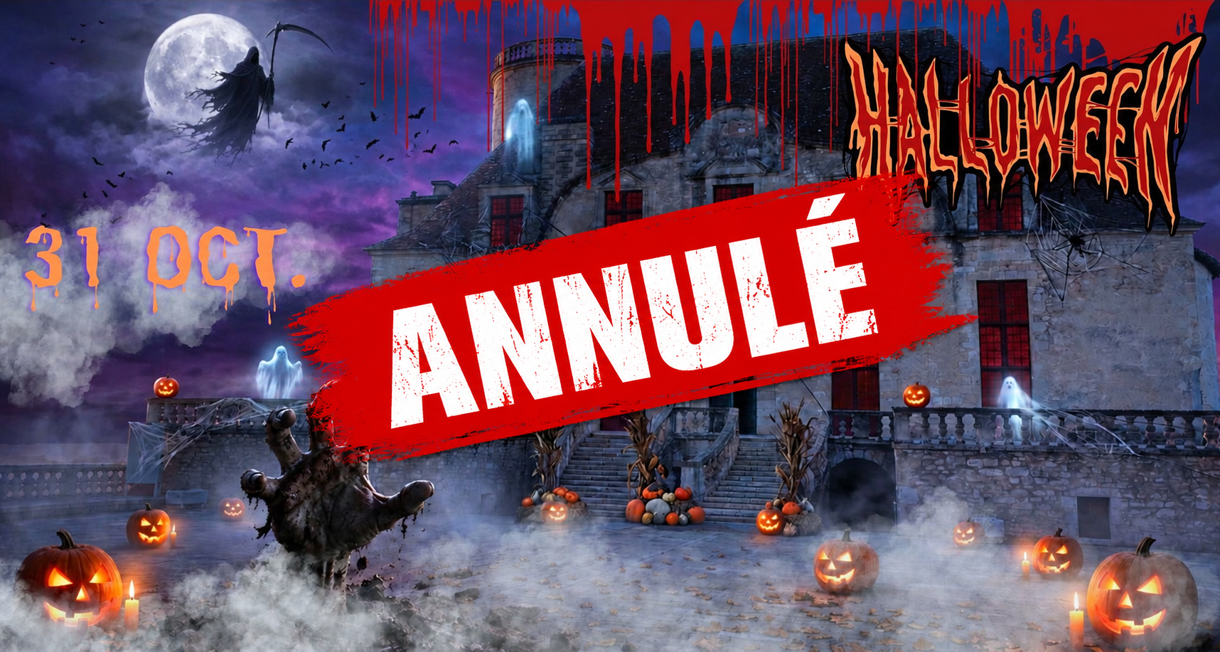 ANNULATION Soirée Halloween au Château de Duras ANNULATION