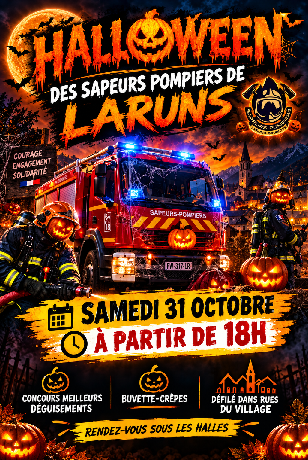 Halloween des Sapeurs Pompiers de Laruns-Gourette