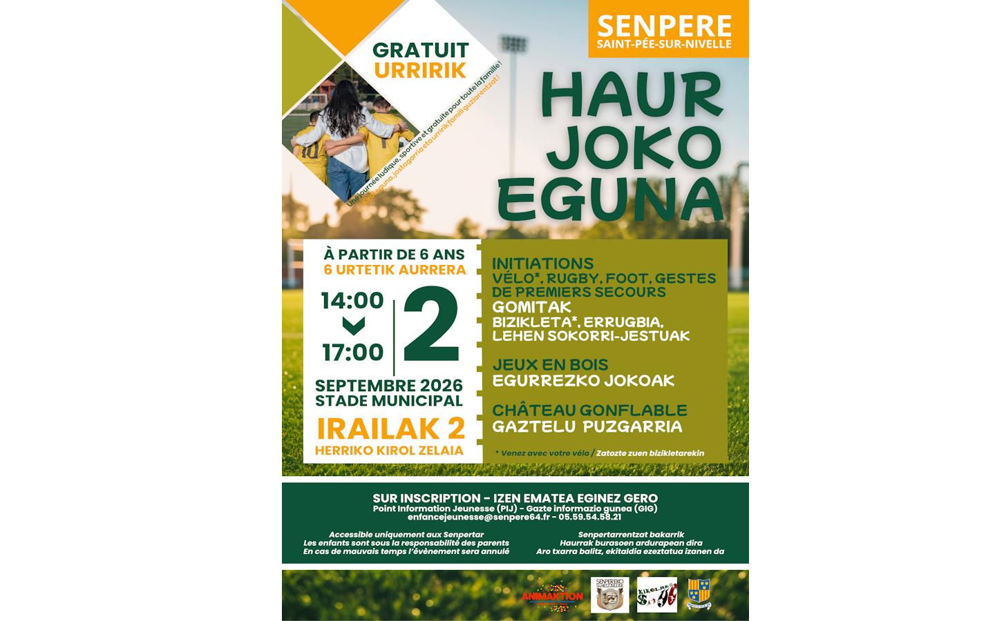 Haur Joko Eguna - Initiation sportive SPUC