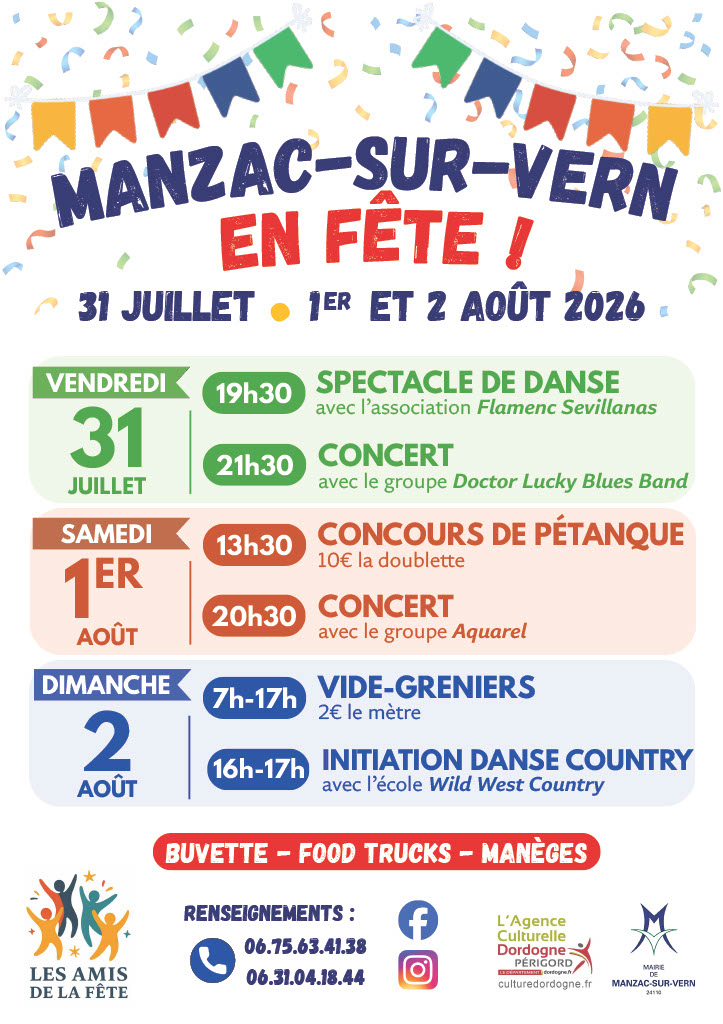 Manzac-sur-vern en Fête !