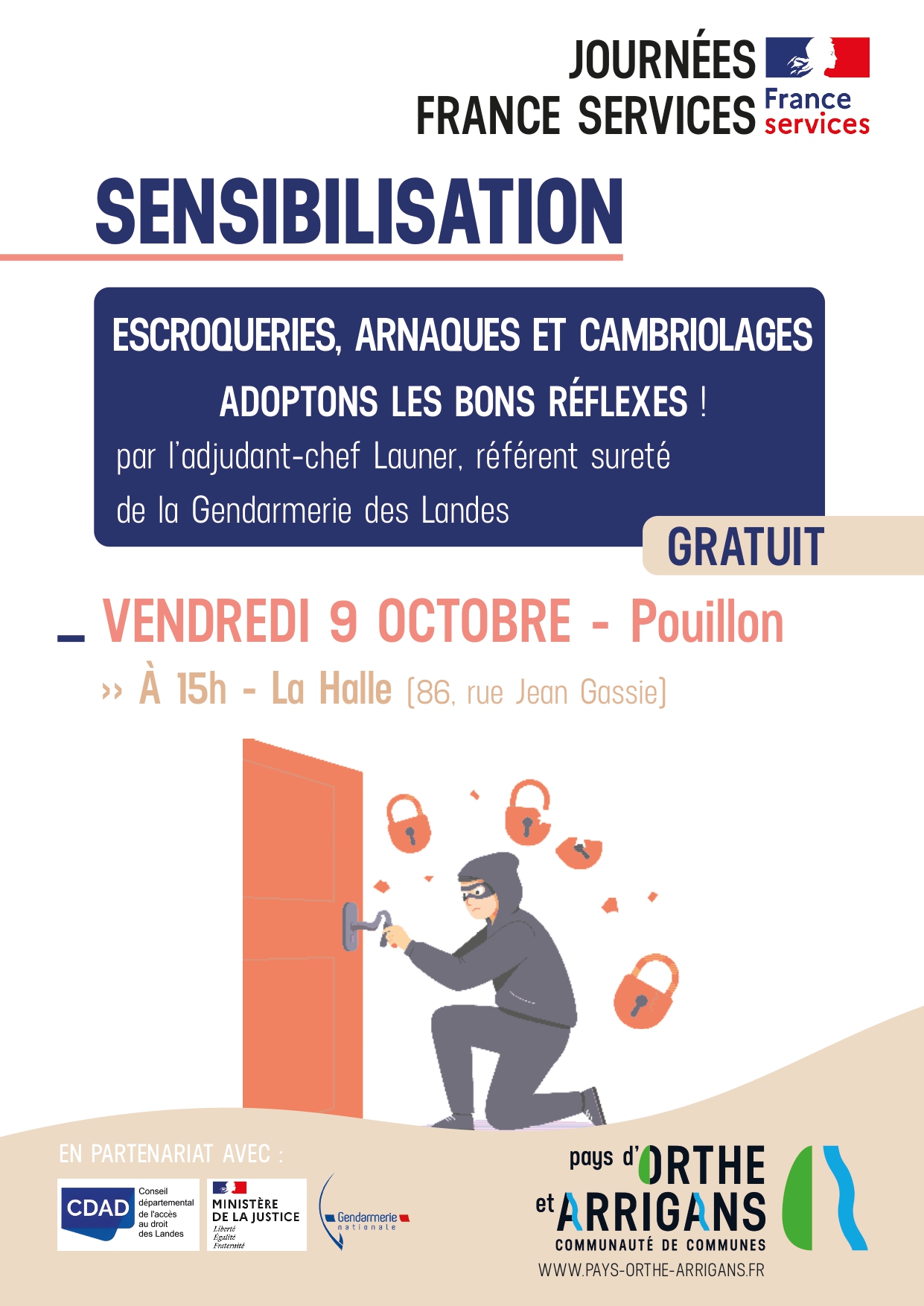 Escroqueries, arnaques et cambriolages : adoptons les bons réflexes !