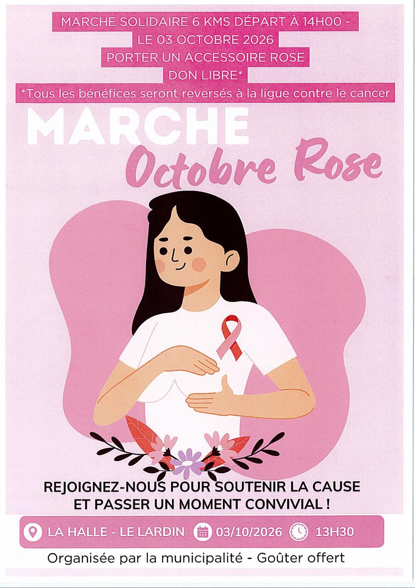 Octobre Rose au Lardin-Saint-Lazare : une marche solidaire contre le cancer