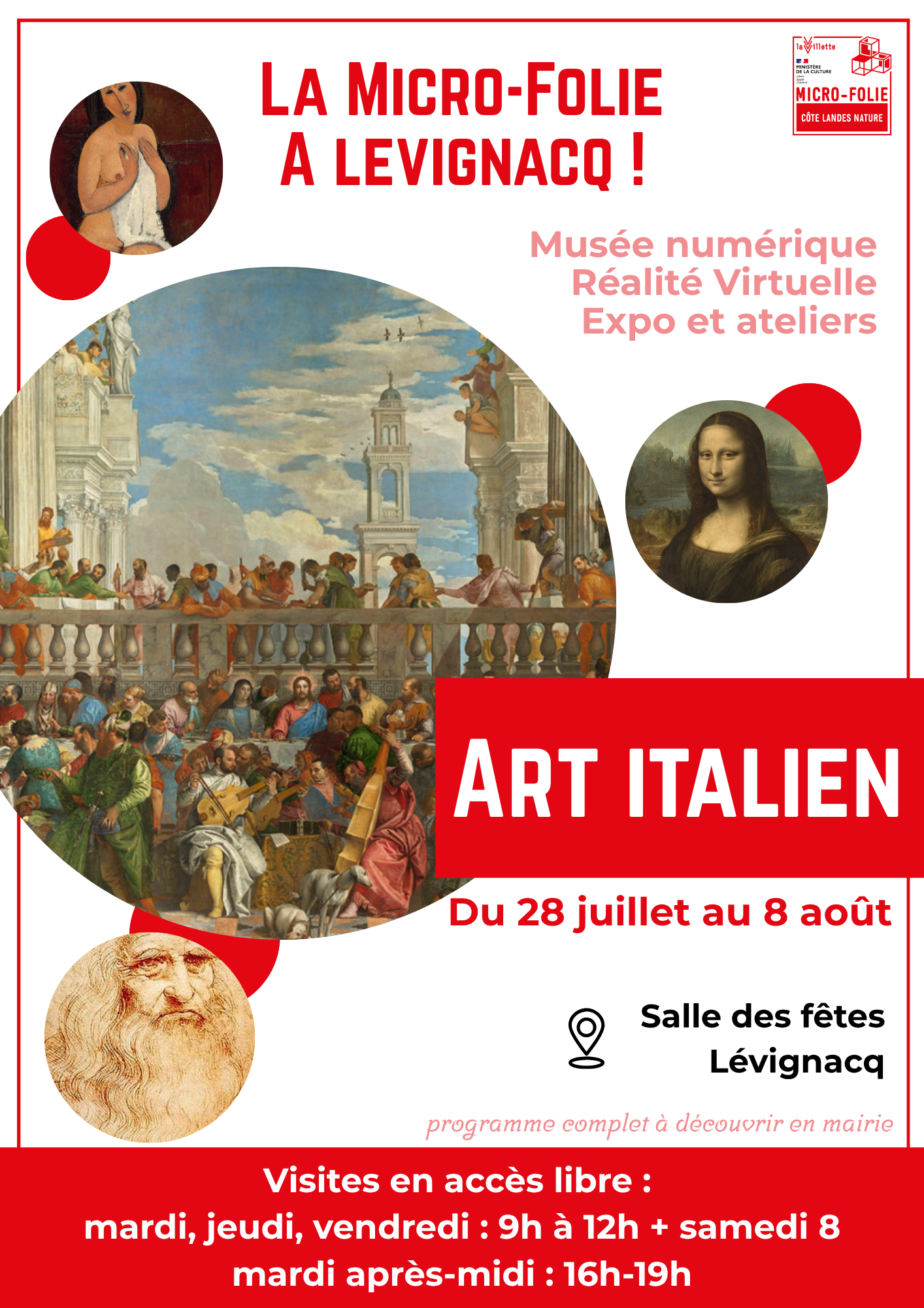 Micro-Folie "L'art italien, de Raphaël à Modig ...