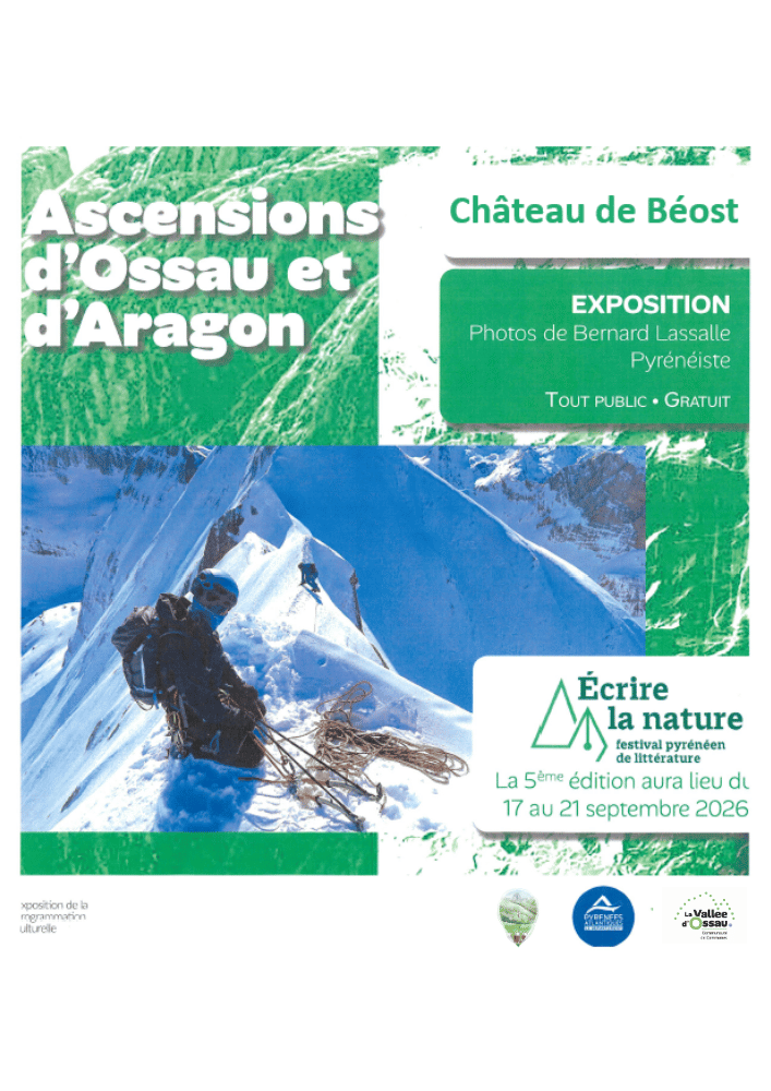 Exposition : Ascensions d'Ossau et d'Aragon - Festival Écrire la nature #5