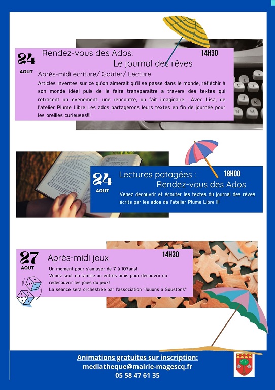 Rendez-vous des ados : Journal des rêves