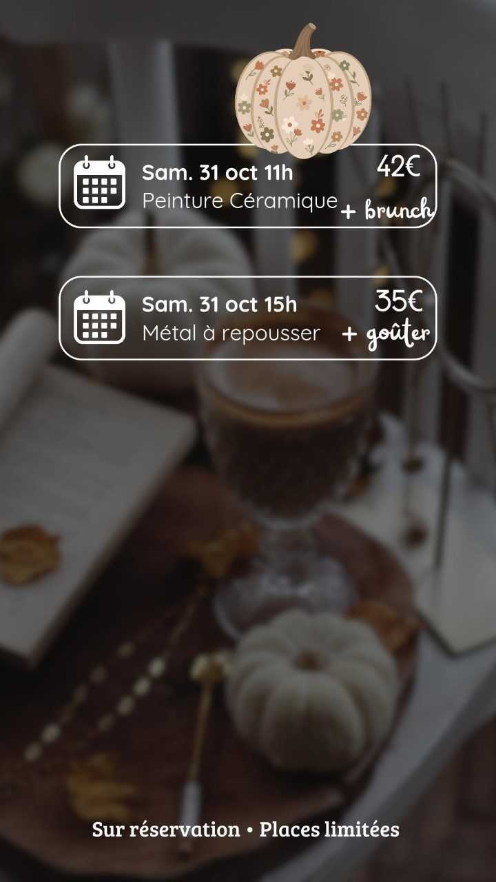 Atelier Peinture sur céramique & Brunch - Maison Tarte