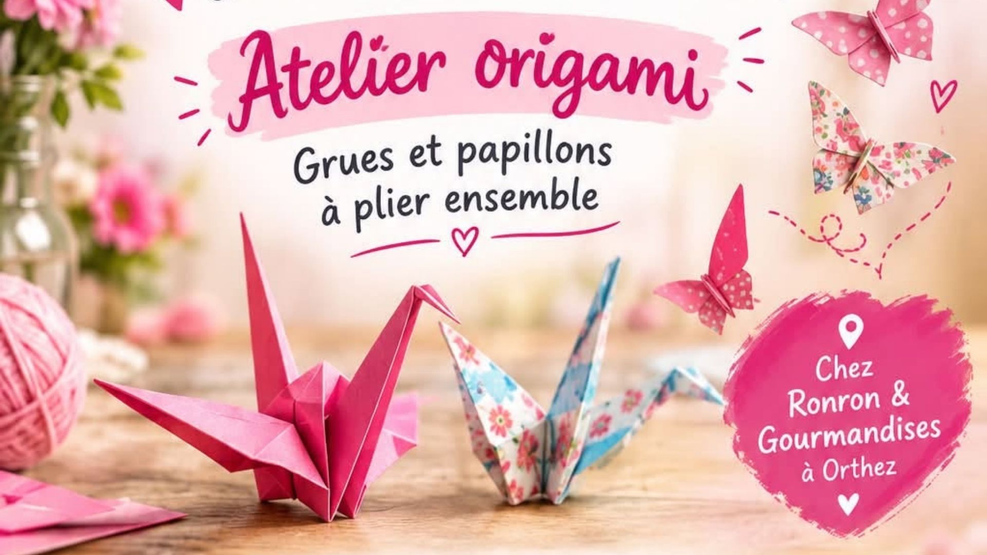 Octobre rose : Atelier Origami 