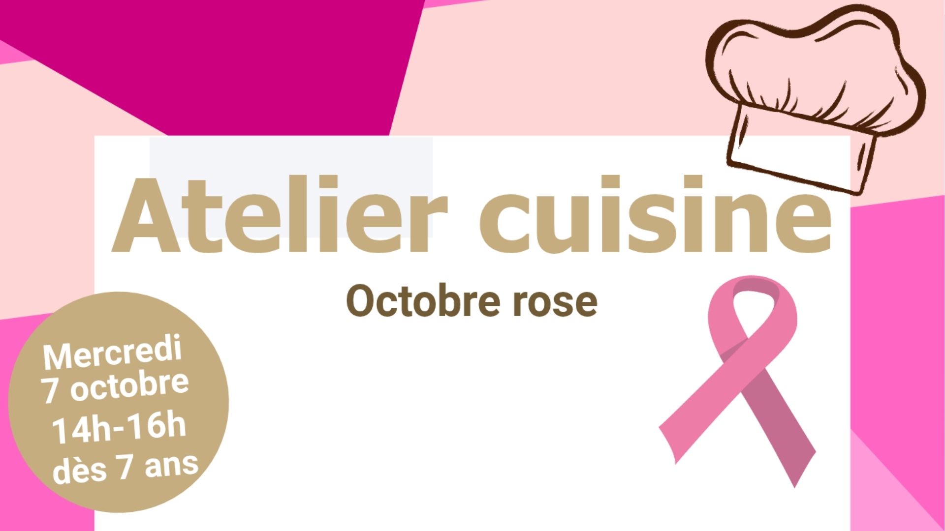Octobre rose : Atelier cuisine