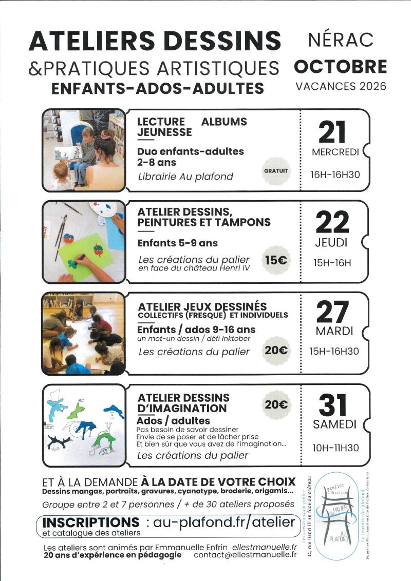 Atelier Jeux dessinés - Collectifs (fresques) et individuels