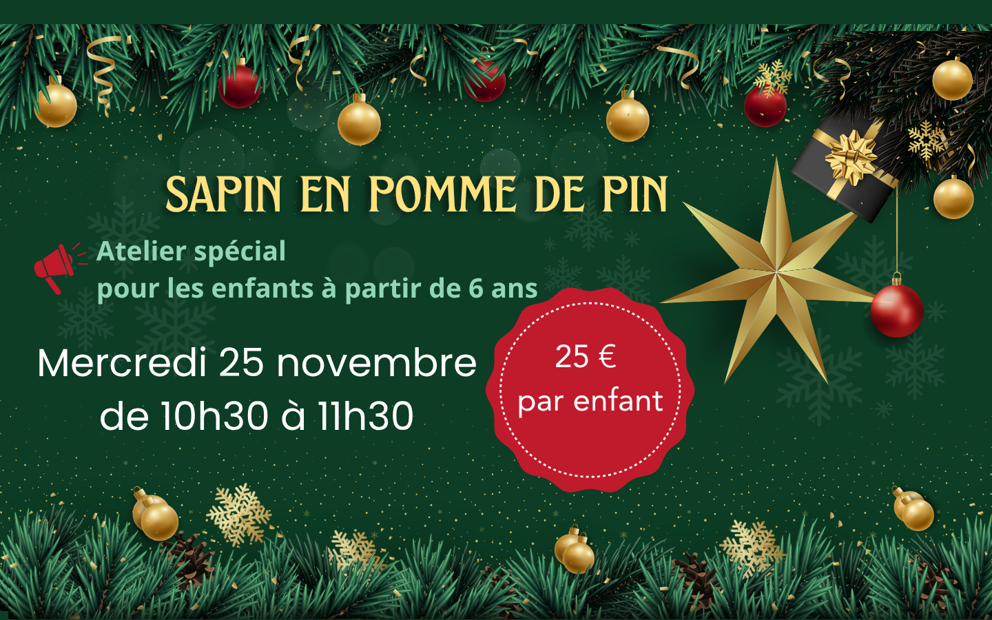Atelier de Noël spécial enfants