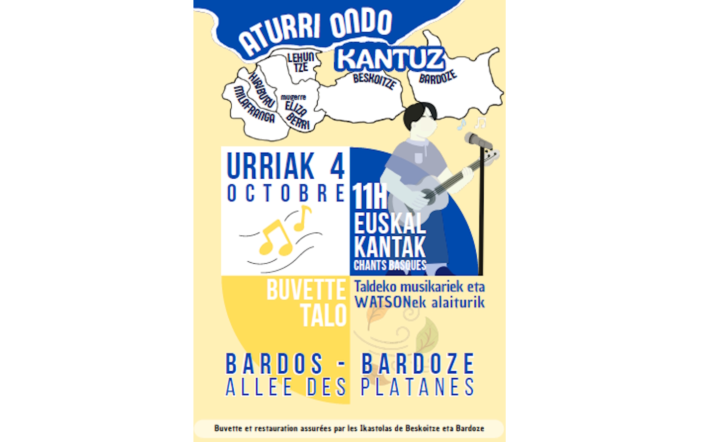 Atturi ondo Kantuz : rassemblement des chanteurs de l'Adour