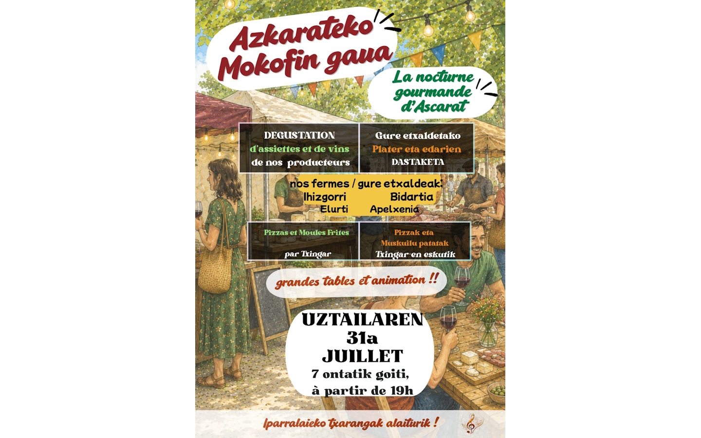 Azkarateko mokofin gaua : la nocturne gourmand ...