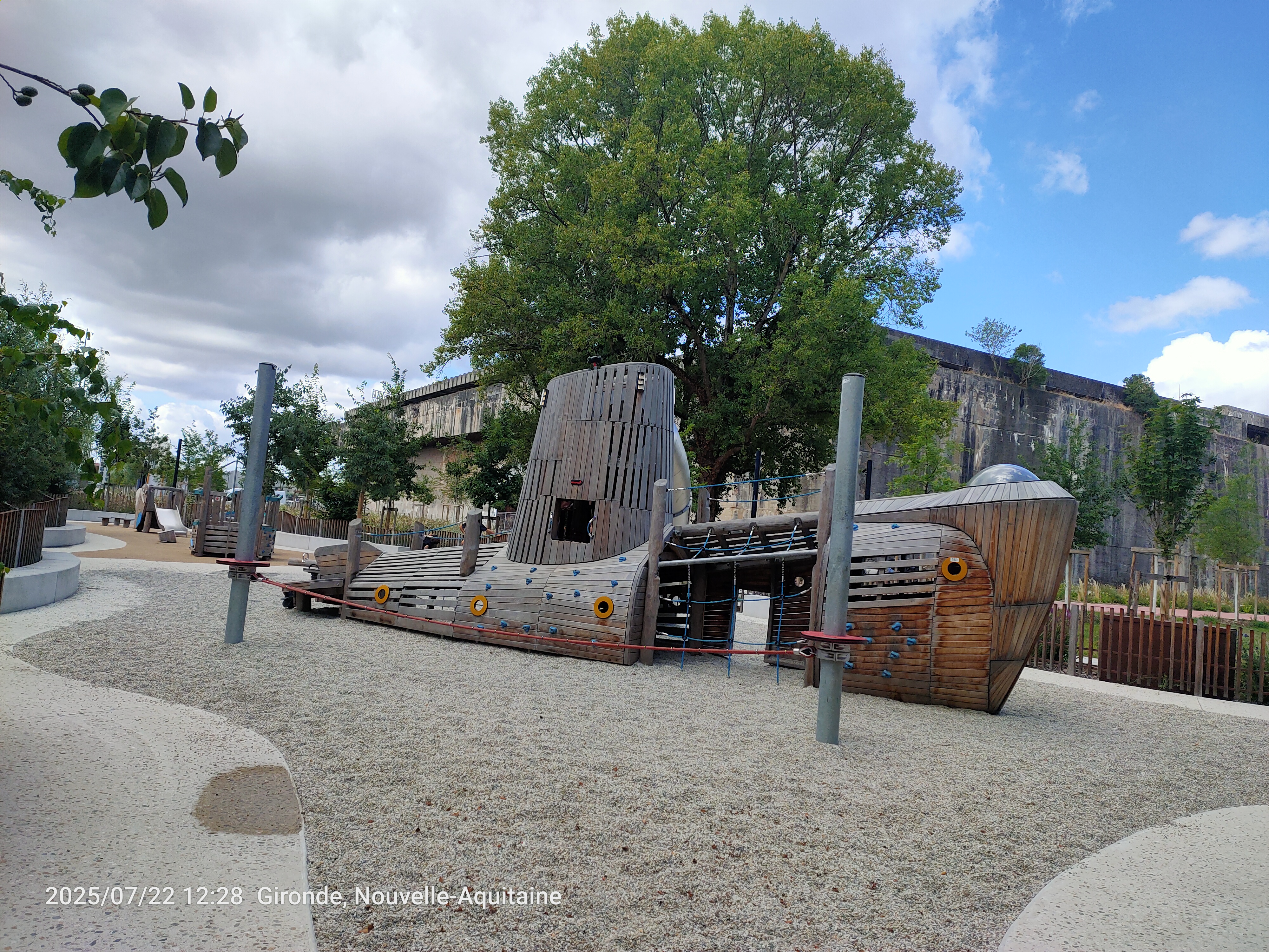 Balade à roulettes - Base sous-marine - Bordeaux