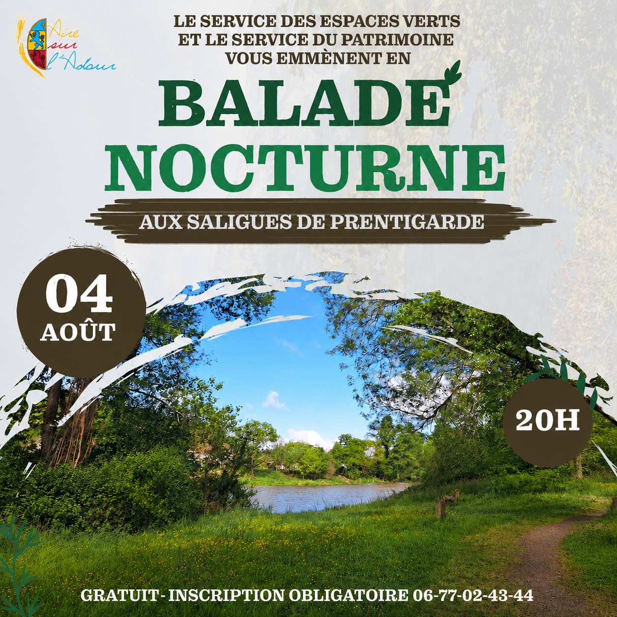Balade nocturne aux Saligues de Prentigarde