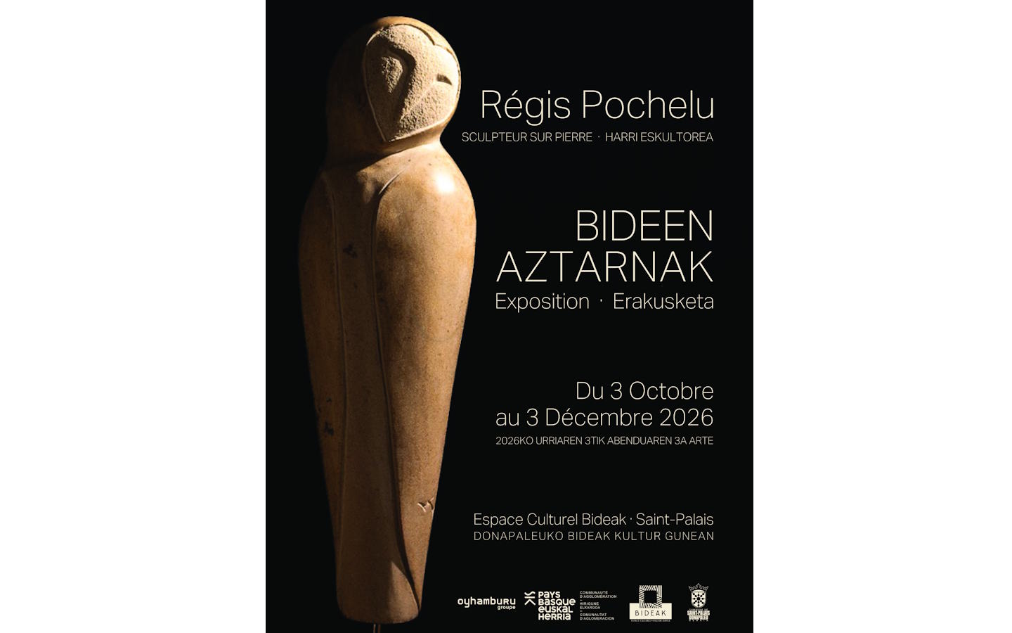 Vernissage : "Bideen Aztarnak" de Régis Pochelu