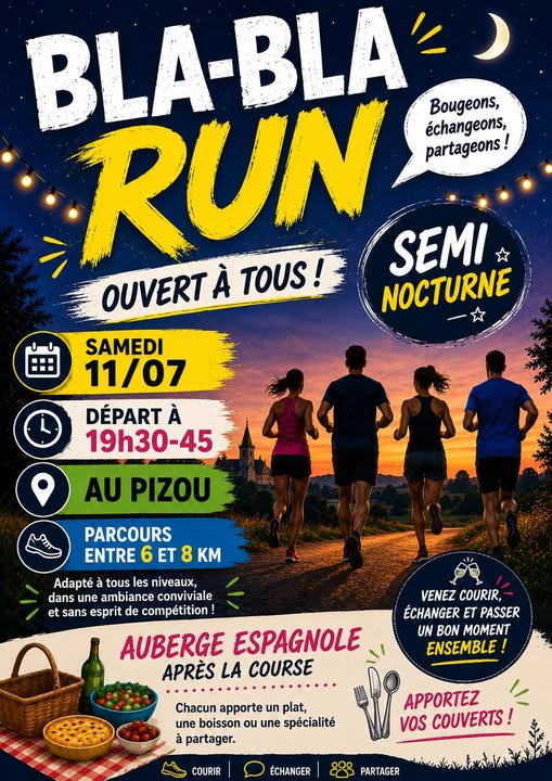 Course à pied Blablarun semi-nocturne