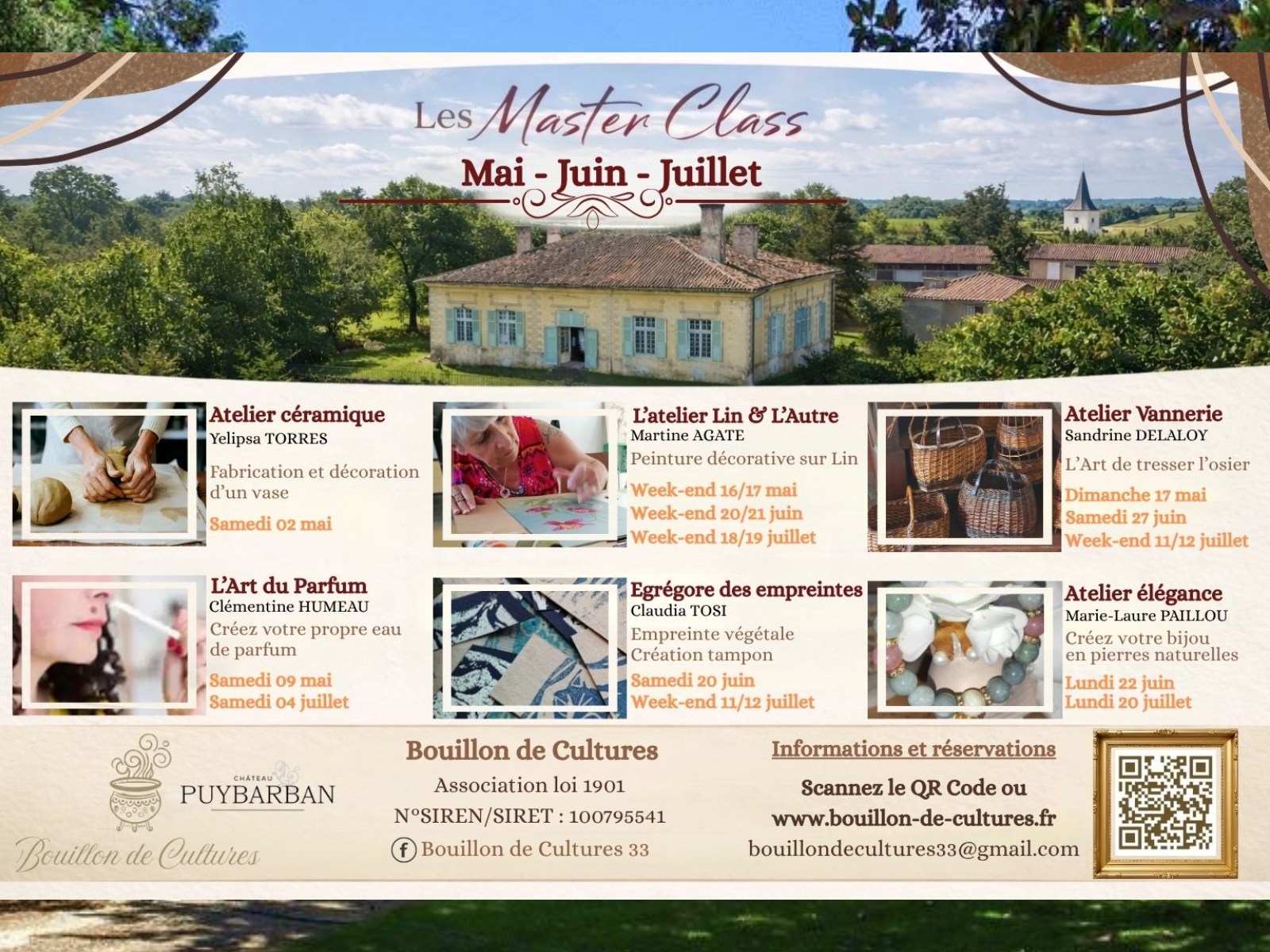  Martine AGATE - Présidente – Association Bouillon de Cultures