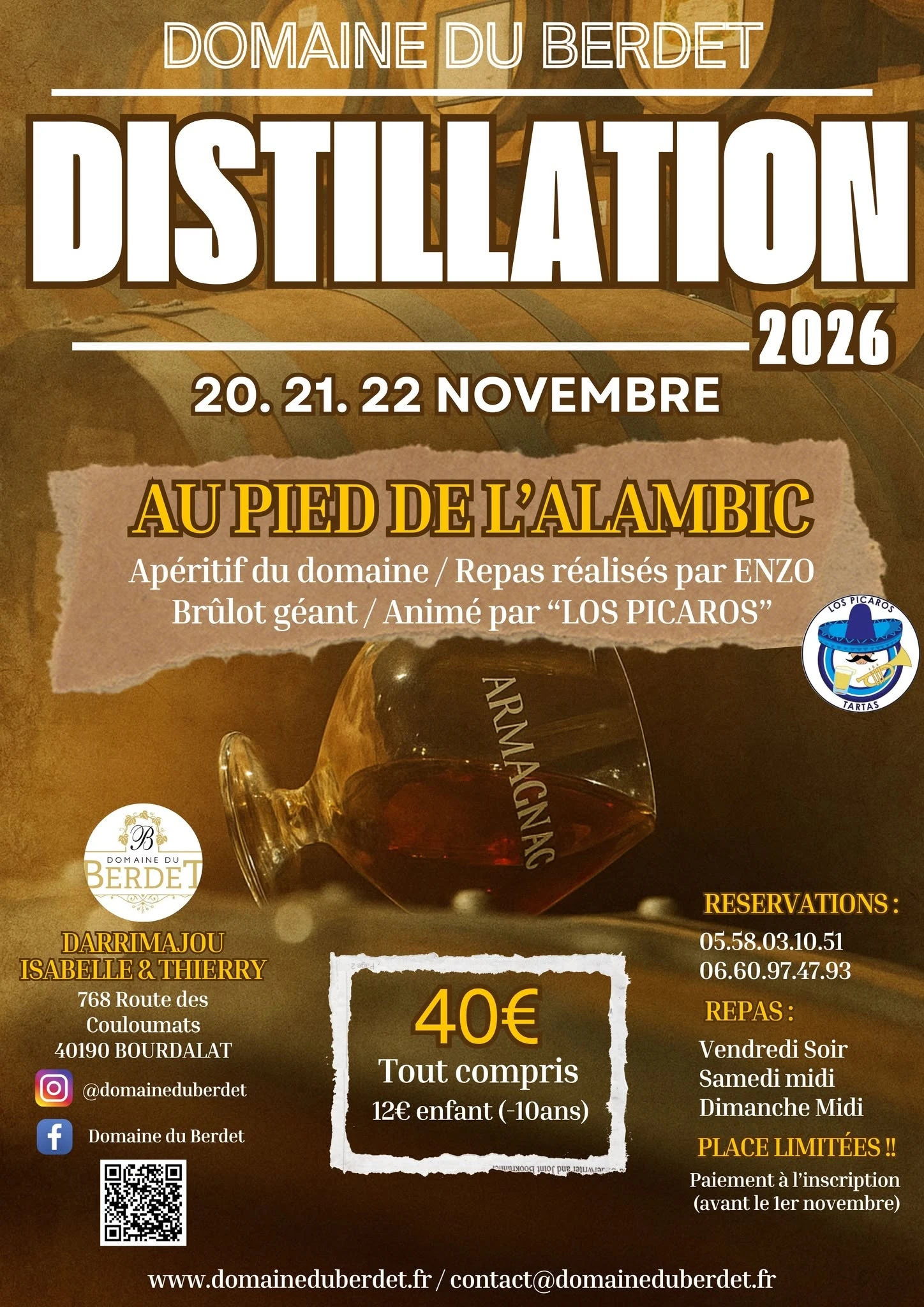 La distillation au Domaine du Berdet