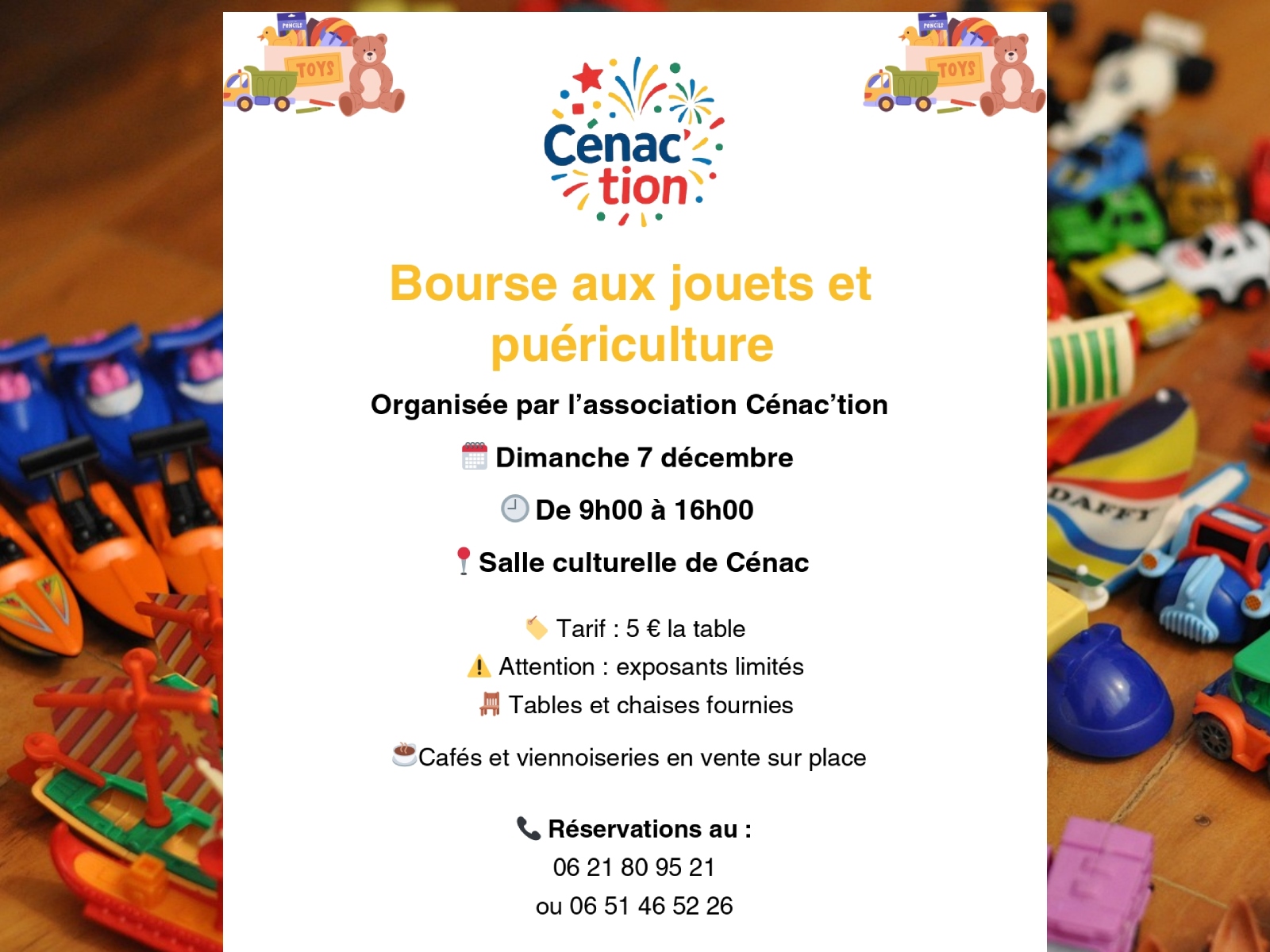 Bourse aux jouets et puériculture de Cénac