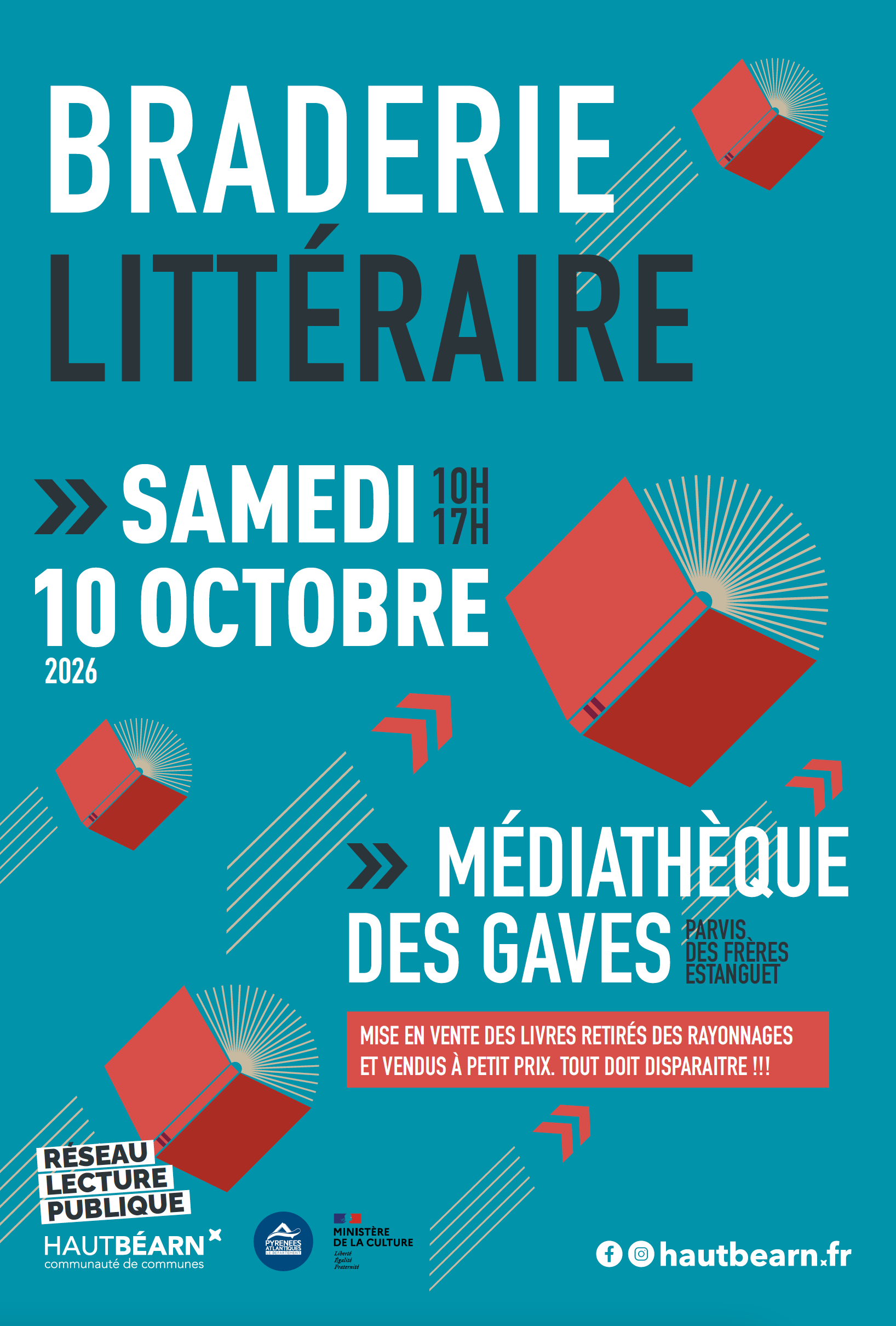 Culture et vous en Haut-Béarn : Braderie de la Médiathèque