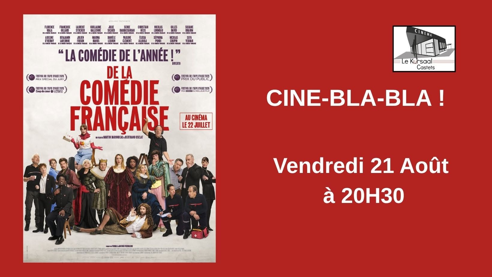 Ciné Bla Bla "De la comédie française"