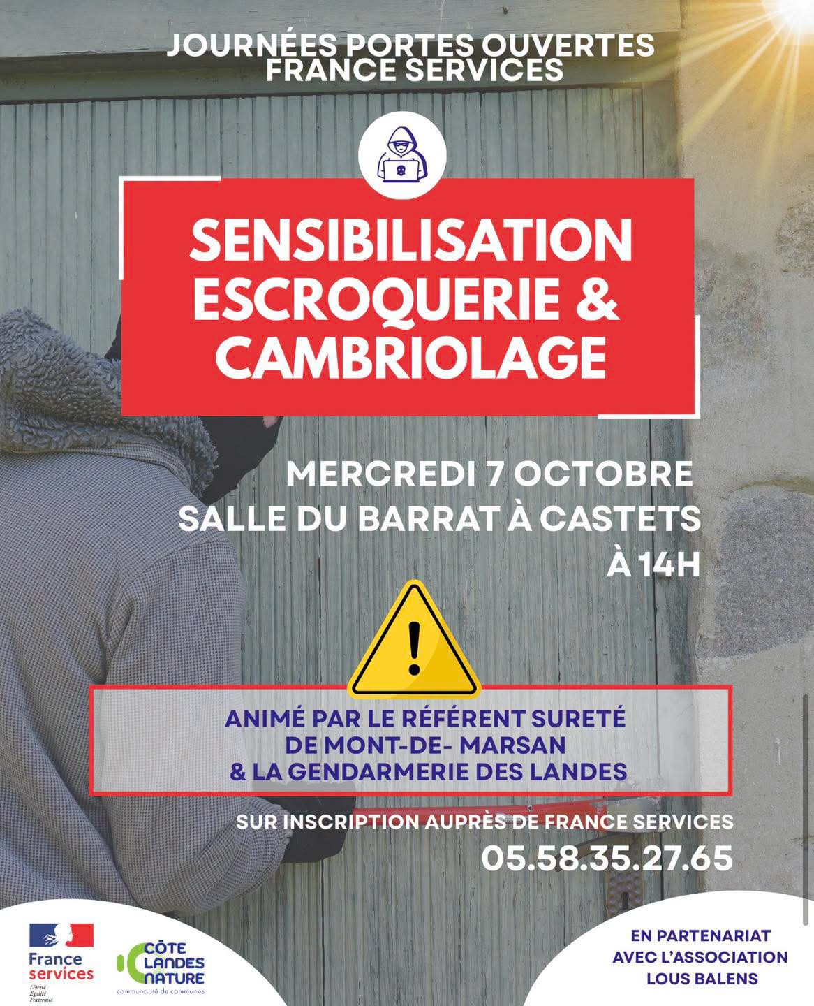 Sensibilisation escroquerie et cambriolage
